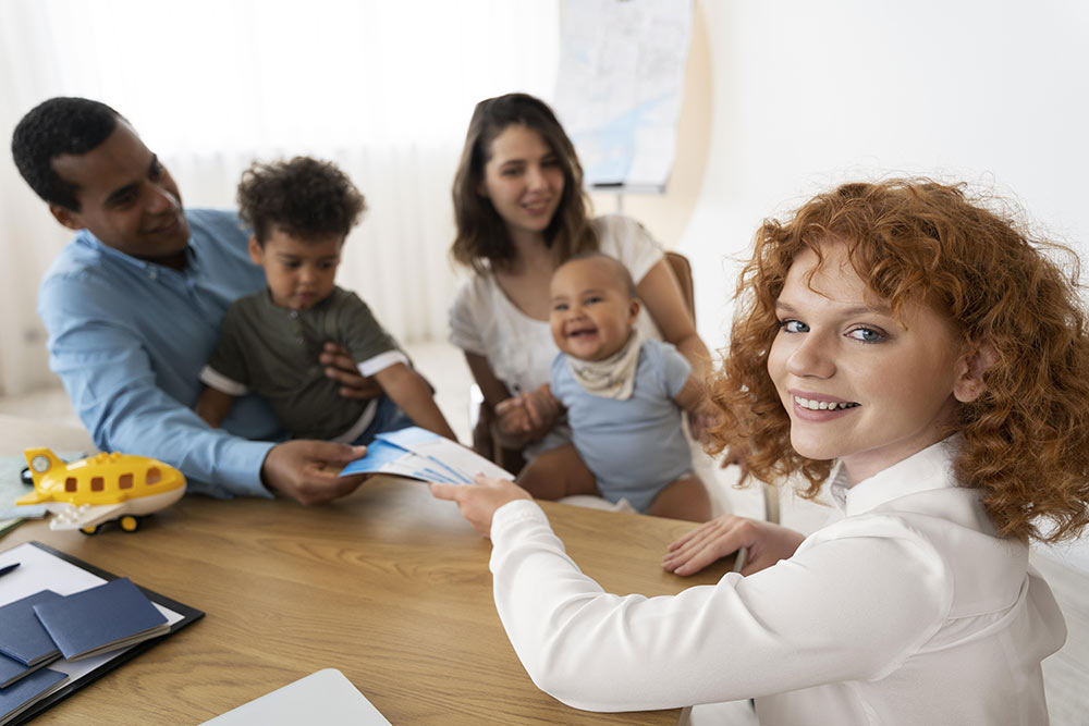 English Tutor teaching young kids at their home