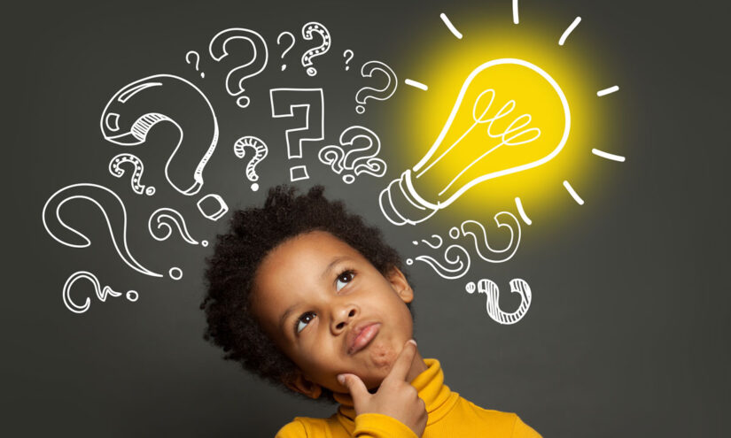 Tutoring Kid Thinking Bulb